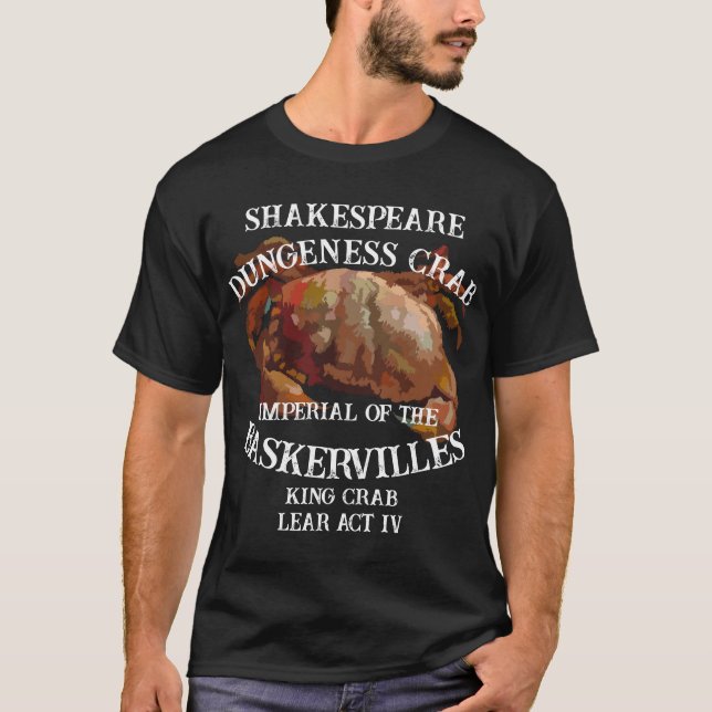 T-shirt Crabe de Shakespeare Lear Dungeness Impérial (Devant)