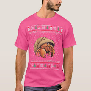 T-shirt Crabe d'Hermite portant le chapeau de Père Noël la