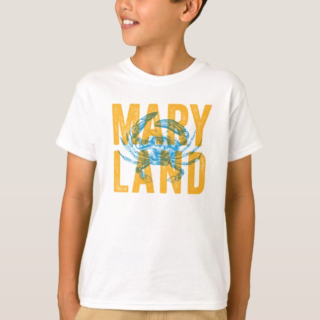 T-shirt crabe Enfants du Maryland (Devant)