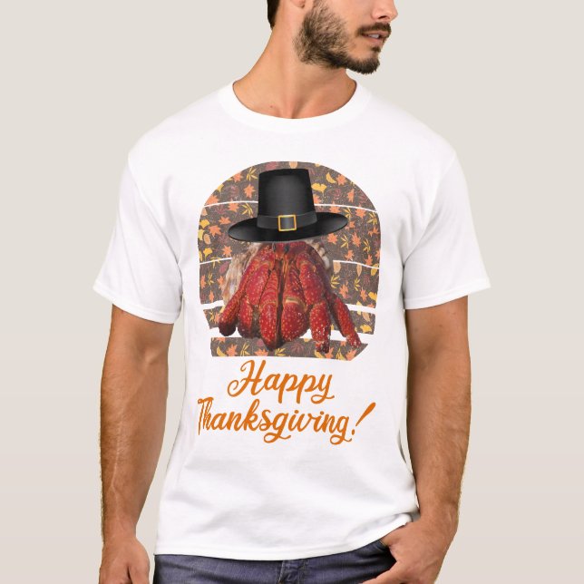 T-shirt Crabe ermite de Thanksgiving (Devant)