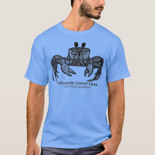 T-shirt Crabe fantôme de l'Atlantique avec nom dessin anim