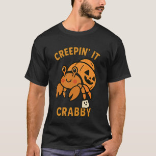 T-shirt Crabe fuité Halloween Crustacé ermite Crabby