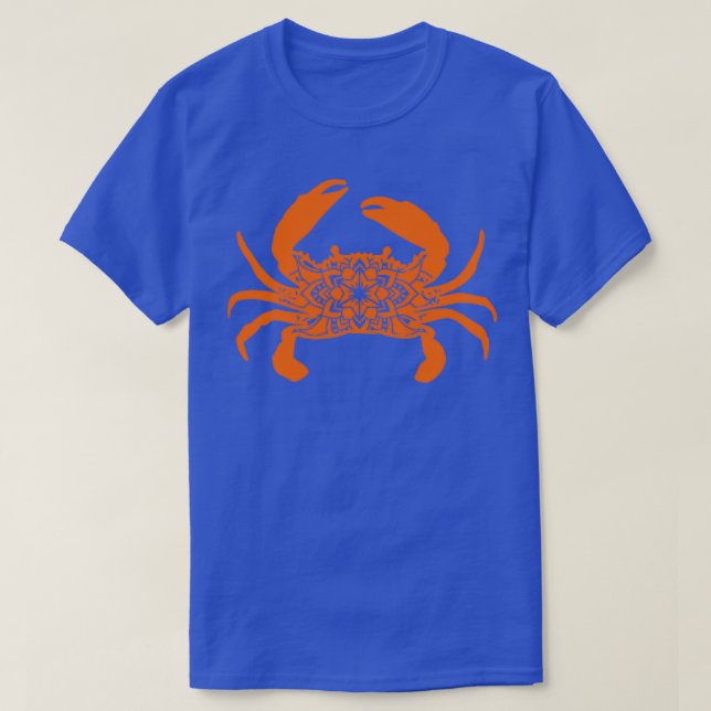 T-shirt Crabe Mandala Art Abstrait Amusant Crabe Crabe Poi (Design devant)