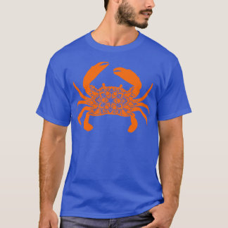 T-shirt Crabe Mandala Art Abstrait Amusant Crabe Crabe Poi