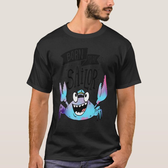 T-shirt Crabe marin Animaux de fruits de mer (Devant)