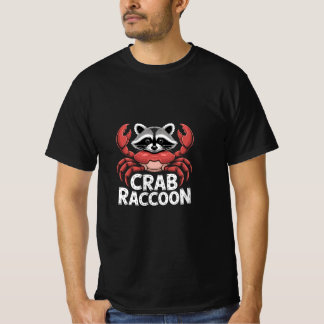 T-shirt Crabe Mélange de Raton Laveur Animal Drôle Cute Me