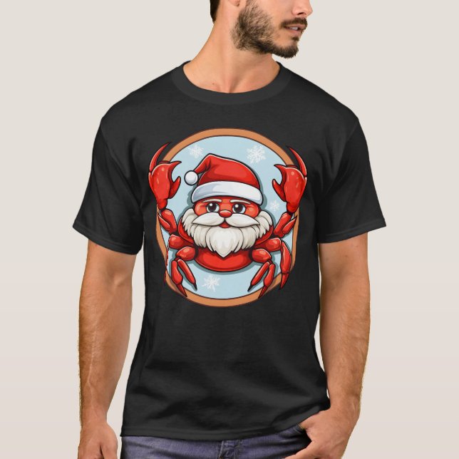T-shirt Crabe Noël garçon (Devant)