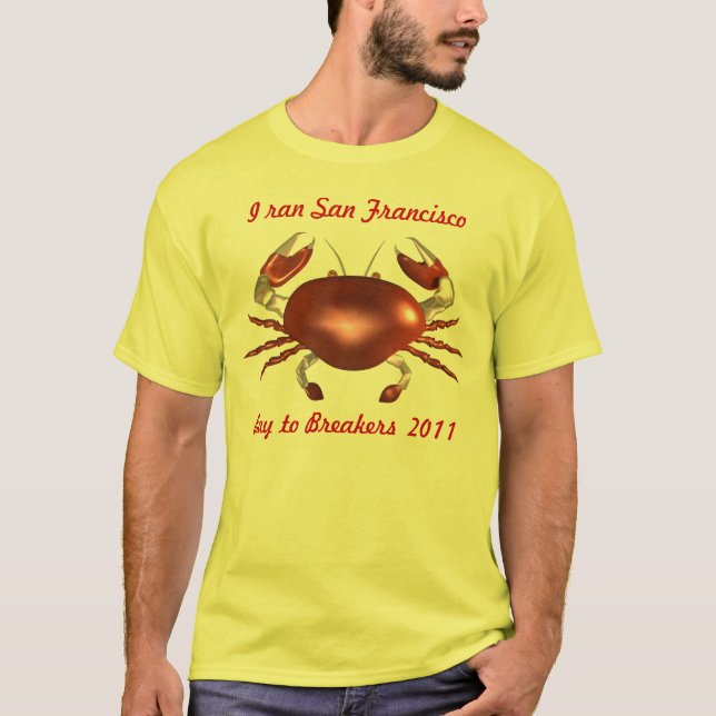 T-shirt Crabe personnalisé de Baie de San Franciso par (Devant)