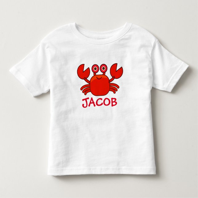 T-shirt Crabe personnalisé pour bébé ou enfant (Devant)