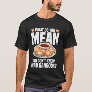 T-shirt Crabe Rangoon Collier de nourriture Lover Crabe ch