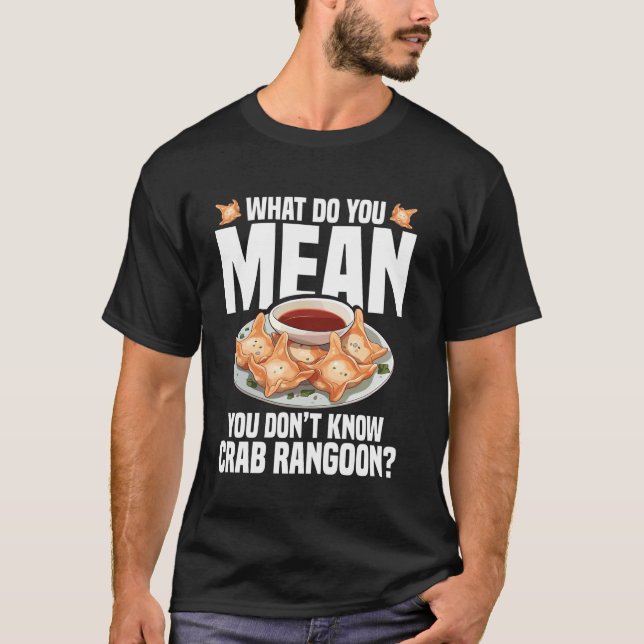 T-shirt Crabe Rangoon Collier de nourriture Lover Crabe ch (Devant)