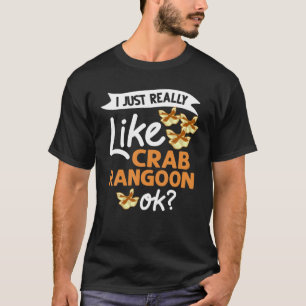 T-shirt Crabe Rangoon Crème Fromage Wontons Sauce de tremp