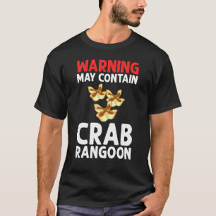 T-shirt Crabe Rangoon Crème Fromage Wontons Sauce de tremp