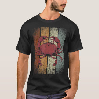 T-shirt Crabe rétro des animaux marins