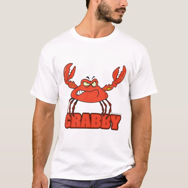 T-shirt crabe rouge drôle avec attitude (Devant)