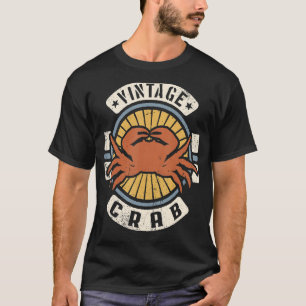 T-shirt Crabe Vintage classique rétro 60s les années 70 an