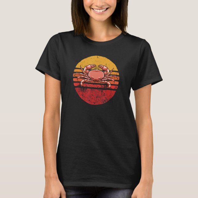 T-shirt Crabe vintage Style rétro Crabe 1 (Devant)