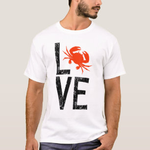 T-shirt Crabes Amoureux Crabe Crabe Homard Crustacé
