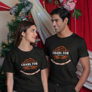 T-shirt Crabs pour Noël – C'est une chose du Maryland T-sh