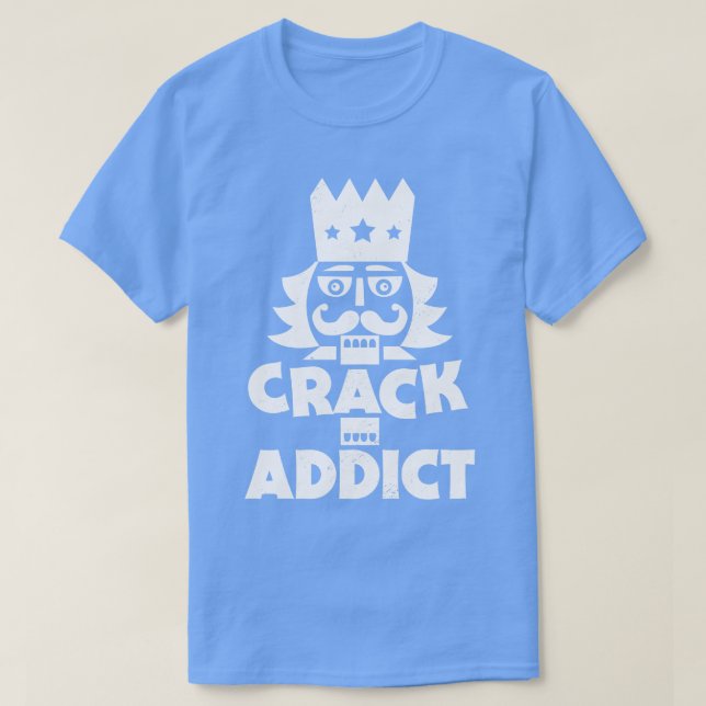 T-shirt Crack Addict Funky Christmas Nutcracker (Design devant)