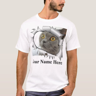 T-shirt Crack de papier amoureux des chats drôle personnal