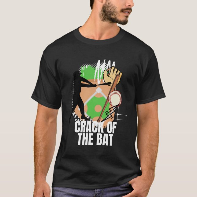 T-shirt Crack of the Bat - Baseball (Devant)