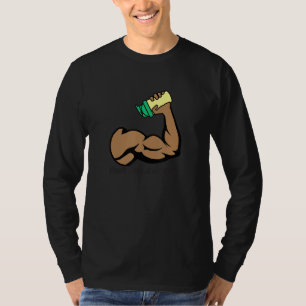 T-shirt Crack Ouvrir Une Protéine D'Un Gym Froide Shake Fi
