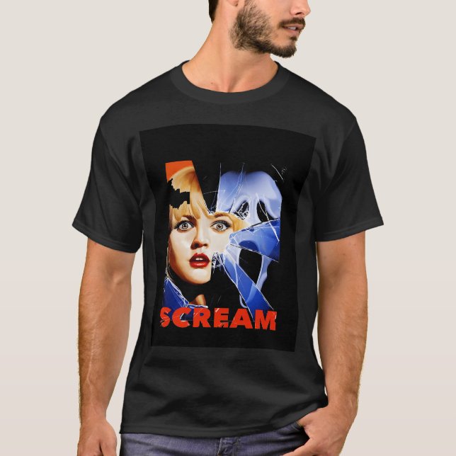 T-shirt Crack Visage du fantôme de cri (Devant)