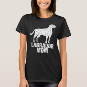 T-shirt Cracked Perdu Labrador Retriever Maman L'Amour