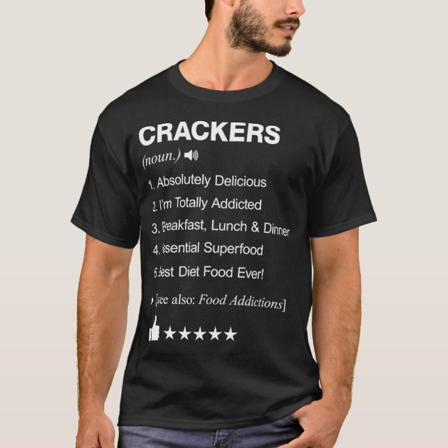 T-shirt Crackers Définition Signification américaine  (Devant)