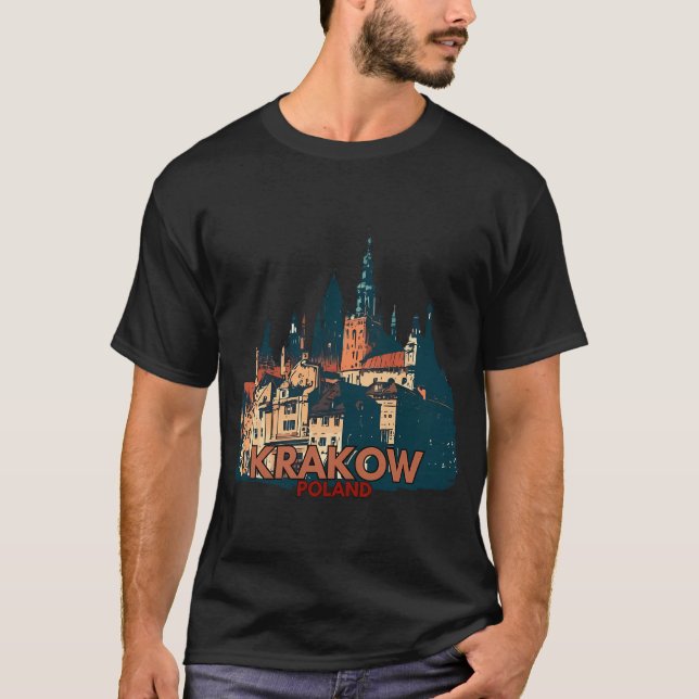 T-shirt Cracovie Pologne (Devant)