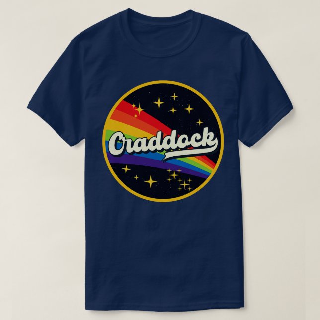 T-shirt Craddock Rainbow dans l'espace Style Vintage (Design devant)