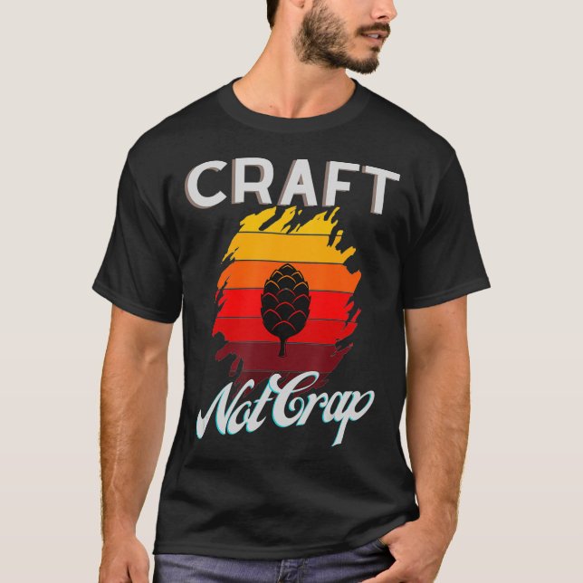 T-shirt Craft Not Crap - Craft Beop Hop IPA (Devant)
