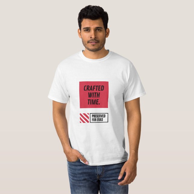 T-Shirt Crafted With Time (Devant entier)