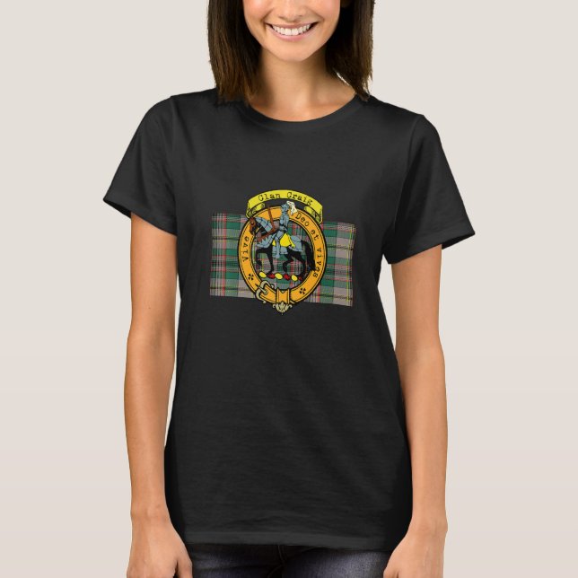 T-shirt Craig Clan Scottish Crest and Tartan   (Devant)