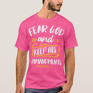 T-shirt Craignez Dieu Et Gardez Son Commandement Bible Ver