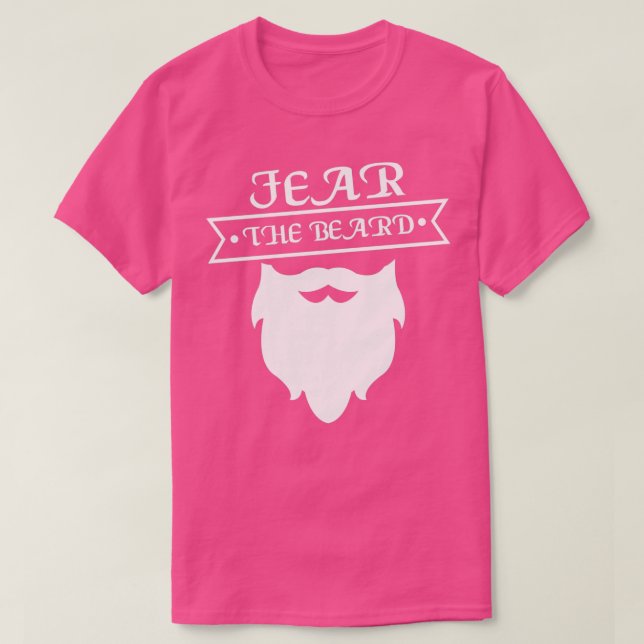 T-shirt Craignez la barbe drôle conception de barbe pour l (Design devant)