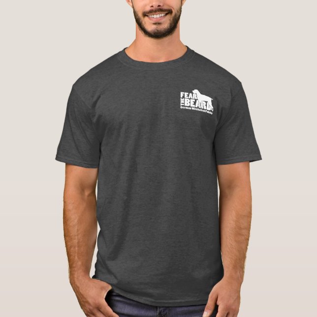 T-shirt Craignez la barbe - indicateur à poils durs (Devant)