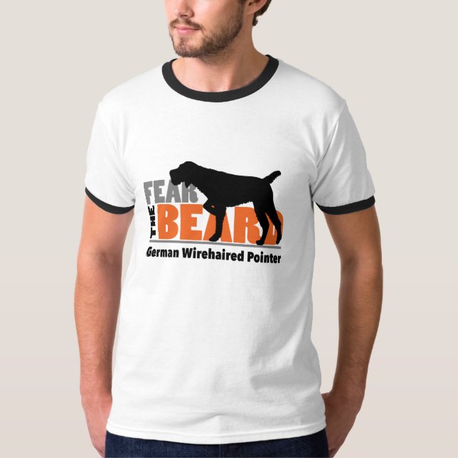 T-shirt Craignez la barbe - indicateur à poils durs (Devant)