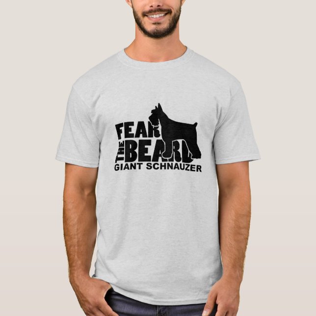 T-shirt Craignez la barbe - Schnauzer géant (Devant)