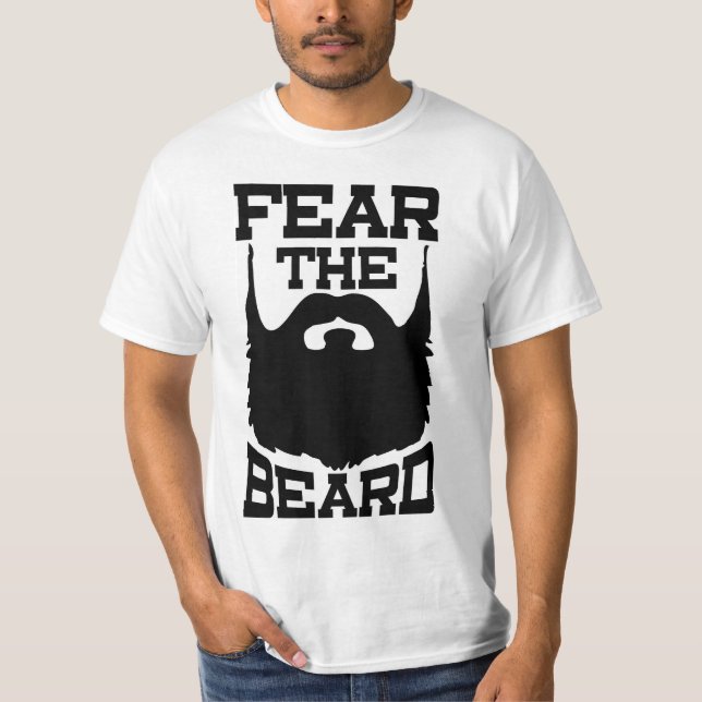 T-shirt Craignez la chemise de barbe (Devant)