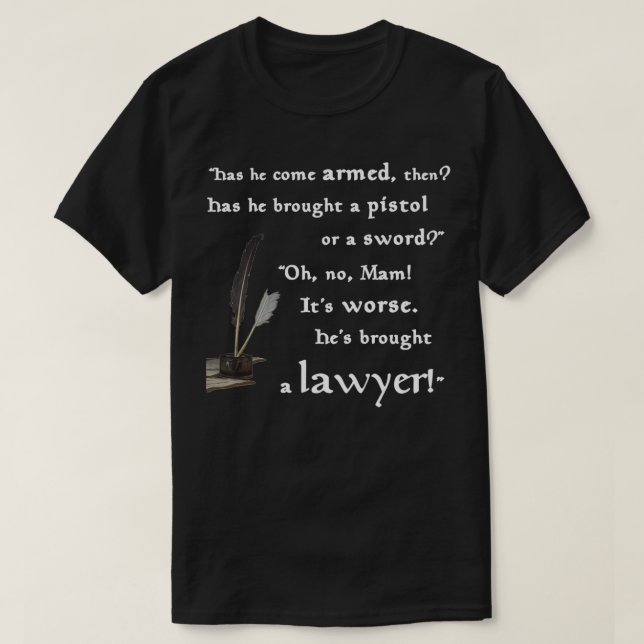 T-shirt Craignez l'avocat (Design devant)