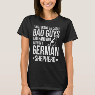 T-shirt Craignez Le Berger Allemand Pour Un Poigneur K9