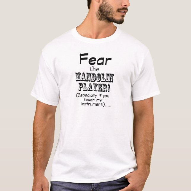 T-shirt Craignez Le Joueur Mandolin (Devant)