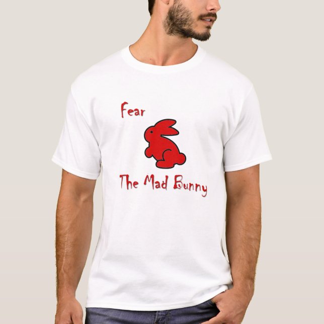 T-shirt Craignez le lapin fou (Devant)