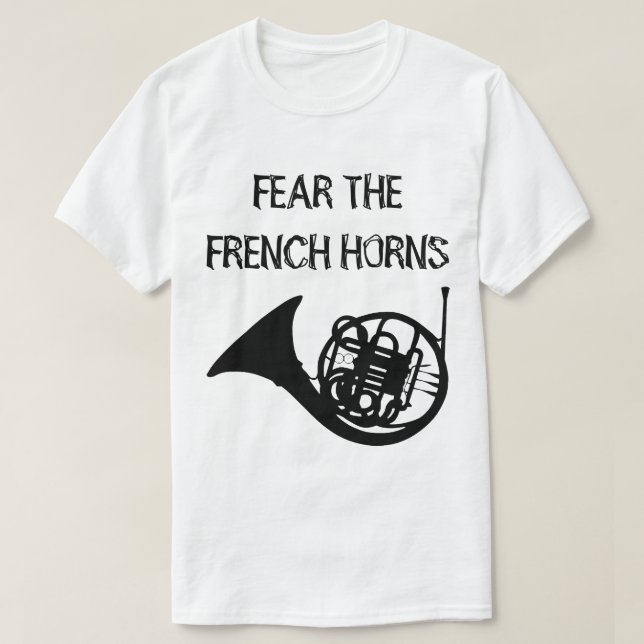 T-shirt Craignez les cors de harmonie (Design devant)