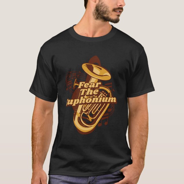 T-shirt Craignez l'Euphonium Instrument Euphonist Player E (Devant)