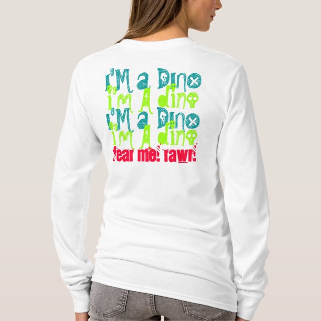 T-shirt Craignez-moi ! Rawr ! (Dos)