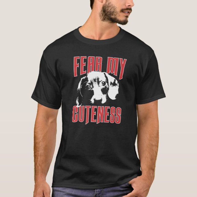 T-shirt Craignez mon Beagle mignon (Devant)