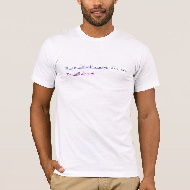 T-shirt Craigslist (Devant)